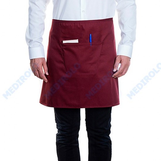 AVENTAL C/ BOLSO BORDEAUX ALGODÃO 75X50 AVENTAL C/ BOLSO BORDEAUX ALGODÃO 75X50