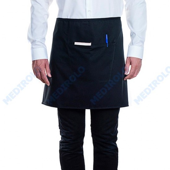 AVENTAL C/ BOLSO PRETO ALGODÃO 75X50 AVENTAL C/ BOLSO PRETO ALGODÃO 75X50
