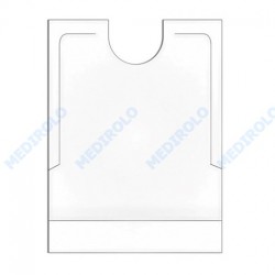 BABETE PLÁSTICO BRANCO C/ BOLSA 100 UN. BABETE PLÁSTICO BRANCO C/ BOLSA 100 UN.