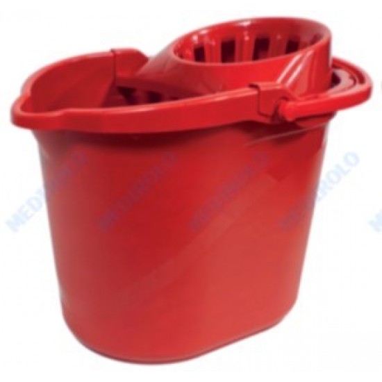 BALDE VERMELHO C/ ESPREMEDOR 15L   