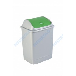 BALDE CINZA METALIZADO C/TAMPA BASC. VERDE 26L BALDE CINZA METALIZADO C/TAMPA BASC. VERDE 26L