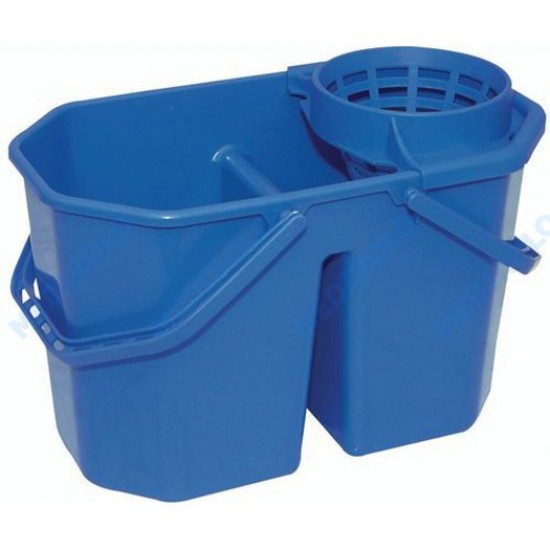 BALDE DUPLO AZUL C/ ESPREMEDOR 15 L