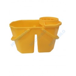 BALDE DUPLO AMARELO C/ ESPREMEDOR 15 L