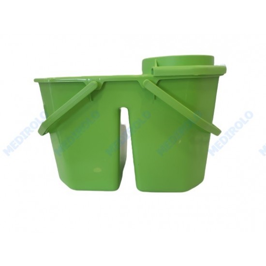 BALDE DUPLO VERDE C/ ESPREMEDOR 15 L