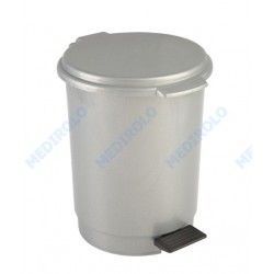 BALDE C/ PEDAL CINZA METALIZADO 6L BALDE C/ PEDAL CINZA METALIZADO 6L