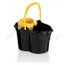 BALDE PRETO C/ ESPREMEDOR AMARELO 15L   