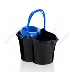 BALDE PRETO C/ ESPREMEDOR AZUL 15L   