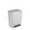 BALDE RETANGULAR C/ PEDAL CINZA 26L