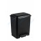 BALDE RETANGULAR C/ PEDAL PRETO 26L