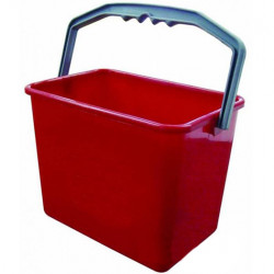 BALDE RETANGULAR VERMELHO 22L