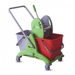 CARRO 2P C/ 2 BALDES 2X25L C/ BANDEJA VERDE CARRO 2P C/ 2 BALDES 2X25L C/ BANDEJA VERDE