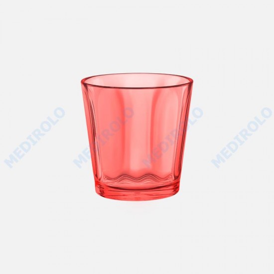 CAIXA C/ 6 COPOS ONDA INTERIOR 300ml VERMELHO