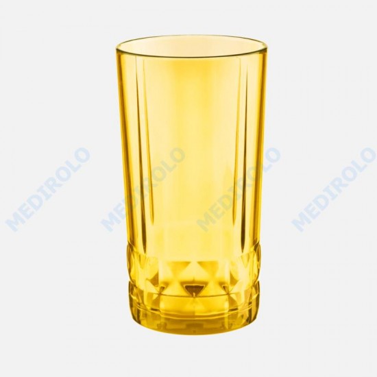 CAIXA C/ 6 COPOS SINTRA LISO ALTO 500ml AMARELO