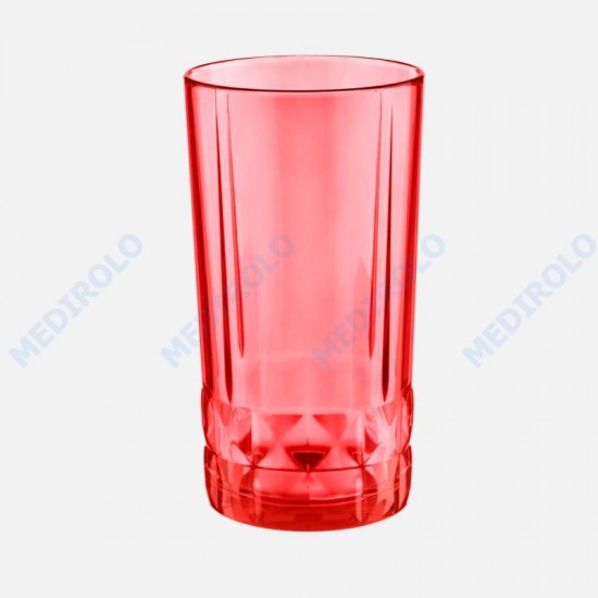 CAIXA C/ 6 COPOS SINTRA LISO ALTO 500ml VERMELHO