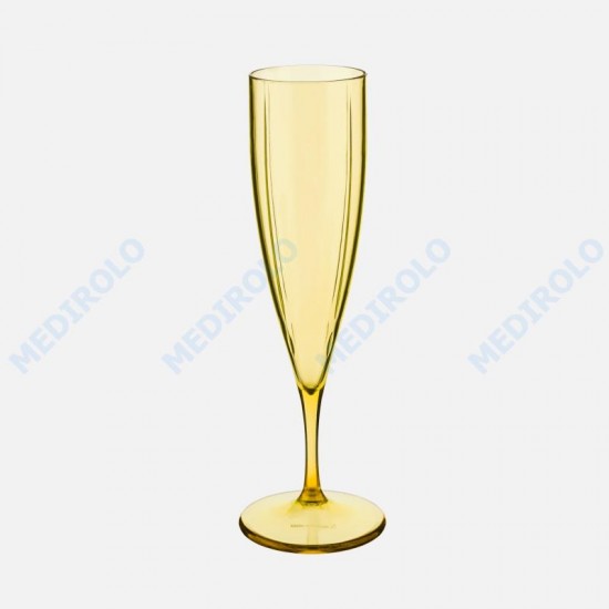 CAIXA C/ 6 FLUTES CHAMPANHE AMARELO