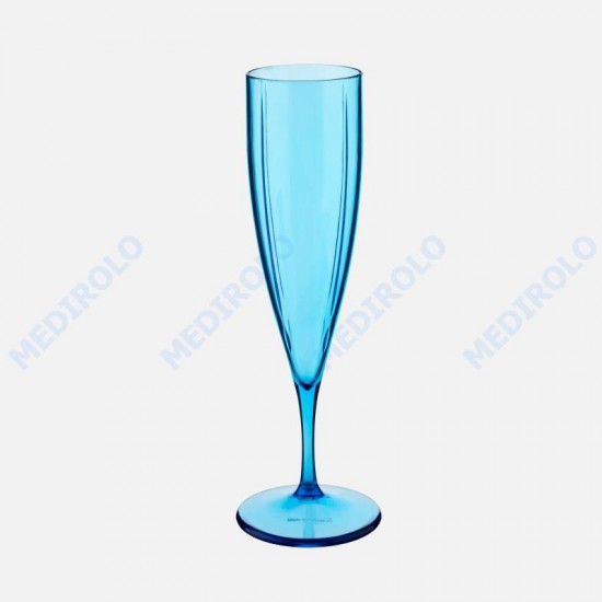 CAIXA C/ 6 FLUTES CHAMPANHE AZUL