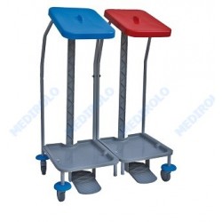 CARRO LAVANDARIA DUPLO 70L C/ PEDAL E SUPORTE P/ SACO CARRO LAVANDARIA DUPLO 70L C/ PEDAL E SUPORTE P/ SACO