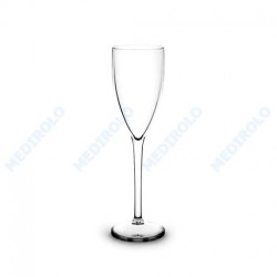 CAIXA C/ 6 FLUTES CHAMPANHE POLICARBONATO TRANSPARENTE 15 CL