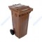 CONTENTOR CASTANHO 120L C/ RODAS