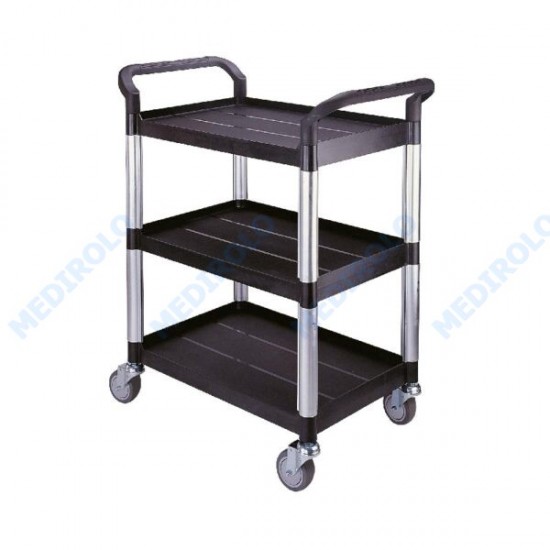 CARRO FOOD SERVICE 3 NIVEIS PRETO