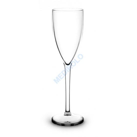 CAIXA C/ 6 FLUTES DE CHAMPANHE 12CL POLICARBONATO TRANSPARENTE