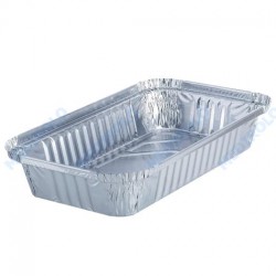 FORMA DE ALUMINIO RETANGULAR C/ TAMPA 219x127H33 - EMB. - 100 UN. FORMA DE ALUMINIO RETANGULAR C/ TAMPA 219x127H33 - EMB. - 100 UN.