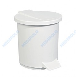 PAPELEIRA PLAST. C/PEDAL BRANCA 6LT