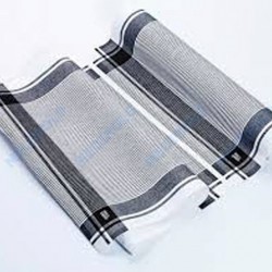 PANO ALGODÃO VINTAGE ROLO PRETO 40X64