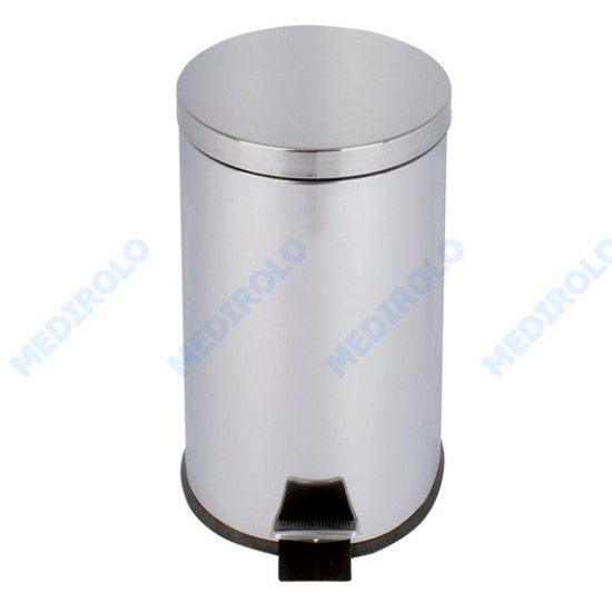 PAPELEIRA INOX C/ PEDAL 20LT