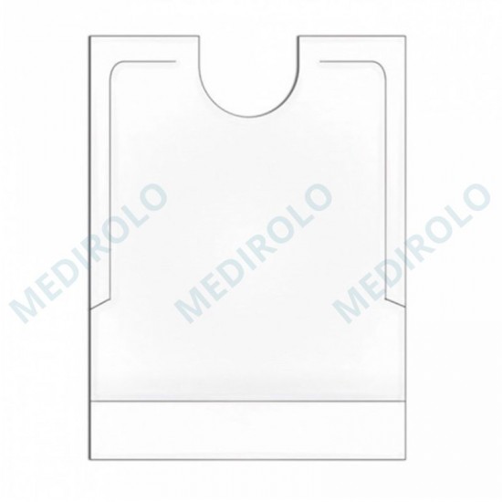 BABETE PLÁSTICO BRANCO C/ BOLSA 500 UN.