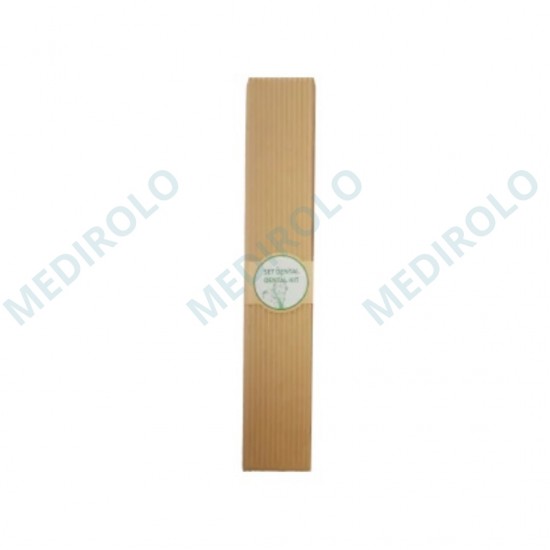 KIT DENTAL - CAIXA CARTÃO KRAFT CANELADO - CX 250 UN