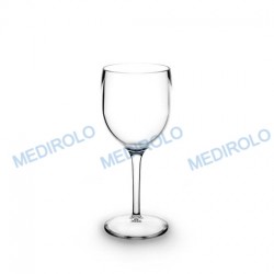 CAIXA C/ 6 COPOS PÉ AGUA/VINHO POLICARBONATO TRANSPARENTE 20 CL