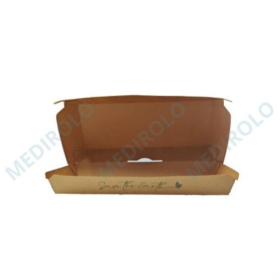 CAIXA TAKE AWAY CARTÃO PANINI 26,5x12,2x7CM - CX. 200 UN.