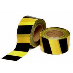 FITA SINALIZAÇÃO AMARELA/PRETA 200M