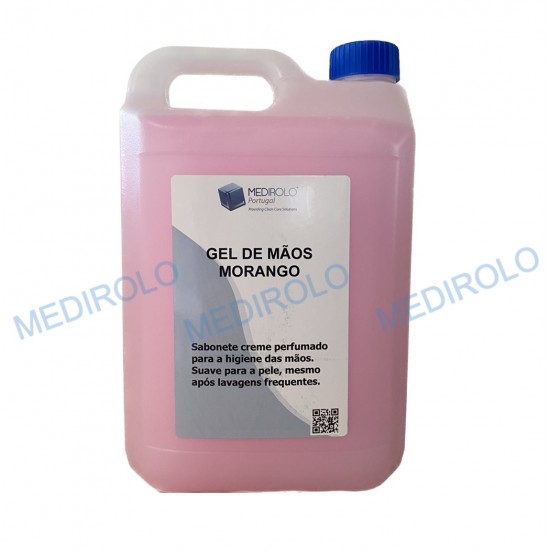 GEL MÃOS MORANGO 5L