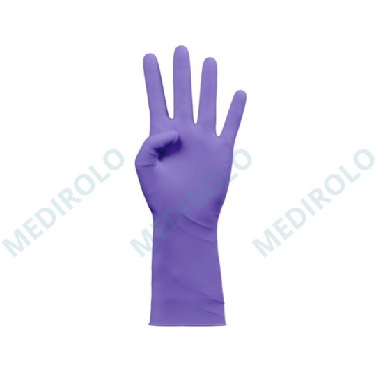 LUVAS NITRILO ROXO ALTA PROTEÇÃO L -  EMB. C/ 50 UN.