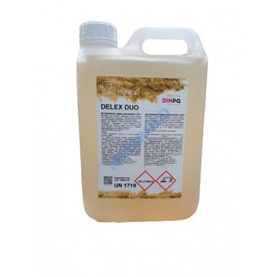 DETERGENTE E ABRILANTADOR (2 EM 1)  MÁQ. LOIÇA DELEX DUO 6KG