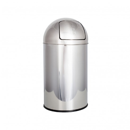 PAPELEIRA PUSH INOX BRILHANTE 30L