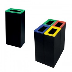 TAMPA VERDE P/ CONTENTOR METÁLICO PRETO 40L TAMPA VERDE P/ CONTENTOR METÁLICO PRETO 40L