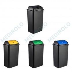 BALDE PRETO C/ TAMPA BASCULANTE 42L