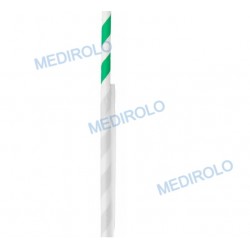 PALHINHAS PAPEL LISTADAS VERDE EMB. IND. - CX. 250UN. PALHINHAS PAPEL LISTADAS VERDE EMB. IND. - CX. 250UN.