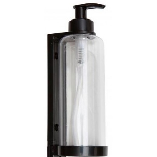 SUPORTE INDIVIDUAL ABS PRETO C/ DOSEADOR 300ML