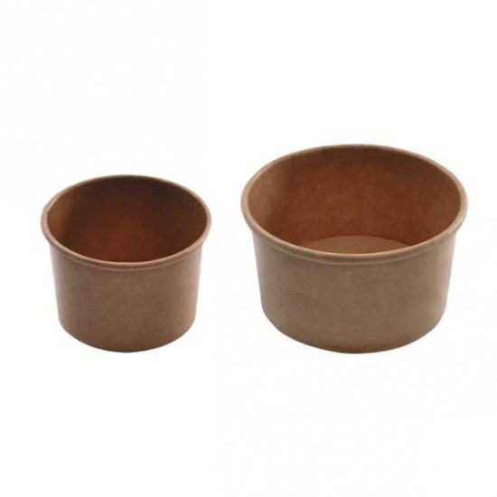TAÇA DE GELADO CARTAO KRAFT 240 ML (50 UN) TAÇA DE GELADO CARTAO KRAFT 240 ML (50 UN)